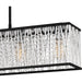 Myhouse Lighting Quoizel - PCCET538MBK - Five Light Linear Chandelier - Celeste - Matte Black