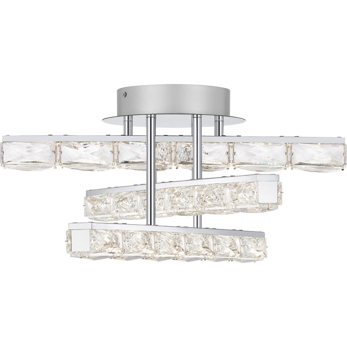 Myhouse Lighting Quoizel - PCCME1718C - LED Semi Flush Mount - Comet - Polished Chrome