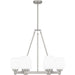 Myhouse Lighting Quoizel - PNG5028BN - Six Light Chandelier - Penning - Brushed Nickel