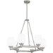 Myhouse Lighting Quoizel - PNG5028BN - Six Light Chandelier - Penning - Brushed Nickel