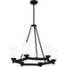 Myhouse Lighting Quoizel - PNG5028MBK - Six Light Chandelier - Penning - Matte Black