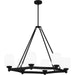 Myhouse Lighting Quoizel - PNG638MBK - Six Light Linear Chandelier - Penning - Matte Black