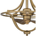 Myhouse Lighting Quoizel - QFA6156WS - Four Light Fandelier - Quoizel Fandelier - Weathered Brass