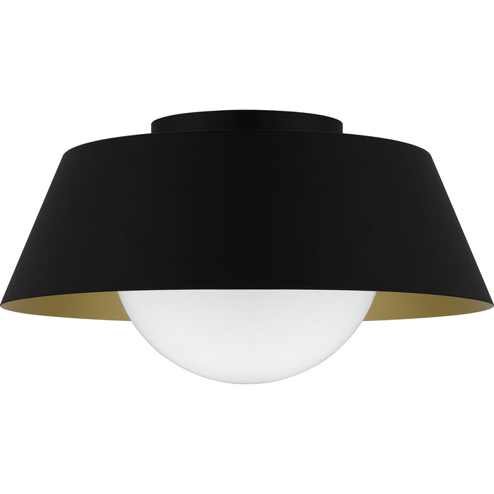 Myhouse Lighting Quoizel - QFL6182MBK - One Light Flush Mount - Quoizel Flush Mount - Matte Black