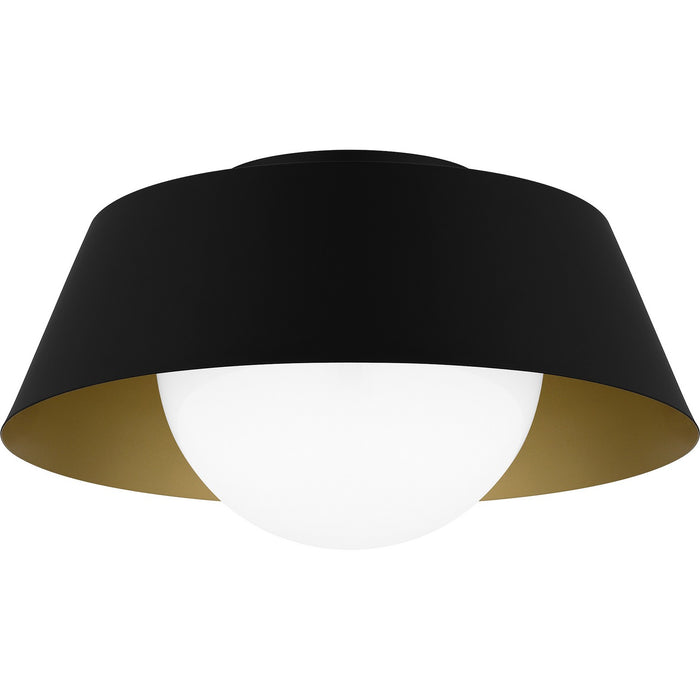 Myhouse Lighting Quoizel - QFL6182MBK - One Light Flush Mount - Quoizel Flush Mount - Matte Black