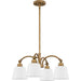 Myhouse Lighting Quoizel - QP6157WS - Four Light Chandelier - Quoizel Pendant - Weathered Brass