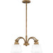 Myhouse Lighting Quoizel - QP6157WS - Four Light Chandelier - Quoizel Pendant - Weathered Brass