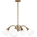 Myhouse Lighting Quoizel - QP6157WS - Four Light Chandelier - Quoizel Pendant - Weathered Brass