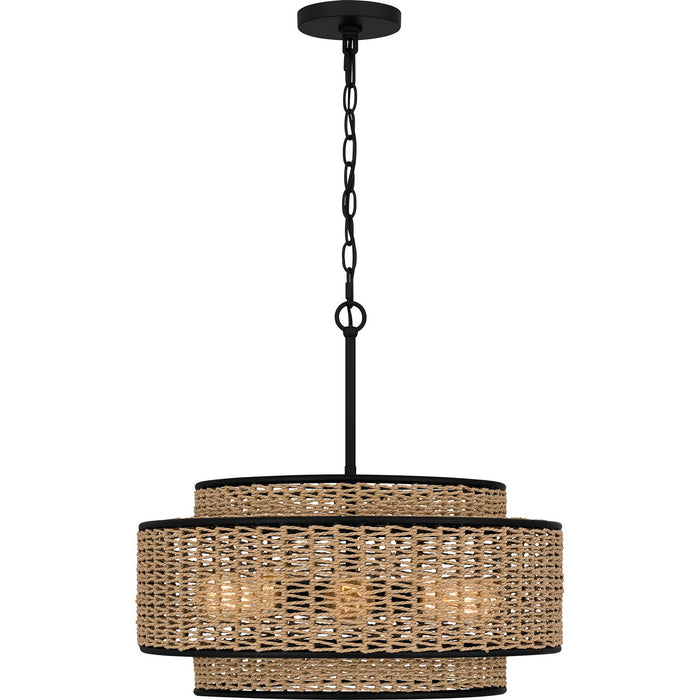 Myhouse Lighting Quoizel - QP6161MBK - Five Light Pendant - Quoizel Pendant - Matte Black