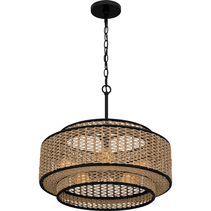 Myhouse Lighting Quoizel - QP6161MBK - Five Light Pendant - Quoizel Pendant - Matte Black