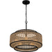 Myhouse Lighting Quoizel - QP6161MBK - Five Light Pendant - Quoizel Pendant - Matte Black