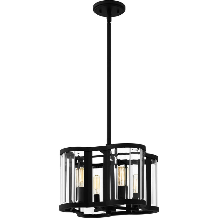 Myhouse Lighting Quoizel - QP6193MBK - Four Light Pendant - Quoizel Pendant - Matte Black