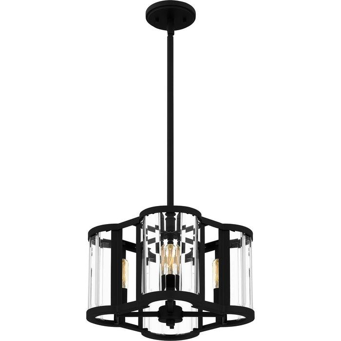 Myhouse Lighting Quoizel - QP6193MBK - Four Light Pendant - Quoizel Pendant - Matte Black