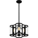 Myhouse Lighting Quoizel - QP6193MBK - Four Light Pendant - Quoizel Pendant - Matte Black