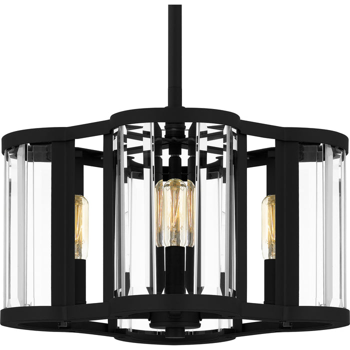 Myhouse Lighting Quoizel - QP6193MBK - Four Light Pendant - Quoizel Pendant - Matte Black