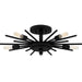 Myhouse Lighting Quoizel - QSF6158MBK - Five Light Semi Flush Mount - Quoizel Semi-Flush Mount - Matte Black