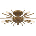 Myhouse Lighting Quoizel - QSF6158WS - Five Light Semi Flush Mount - Quoizel Semi-Flush Mount - Weathered Brass