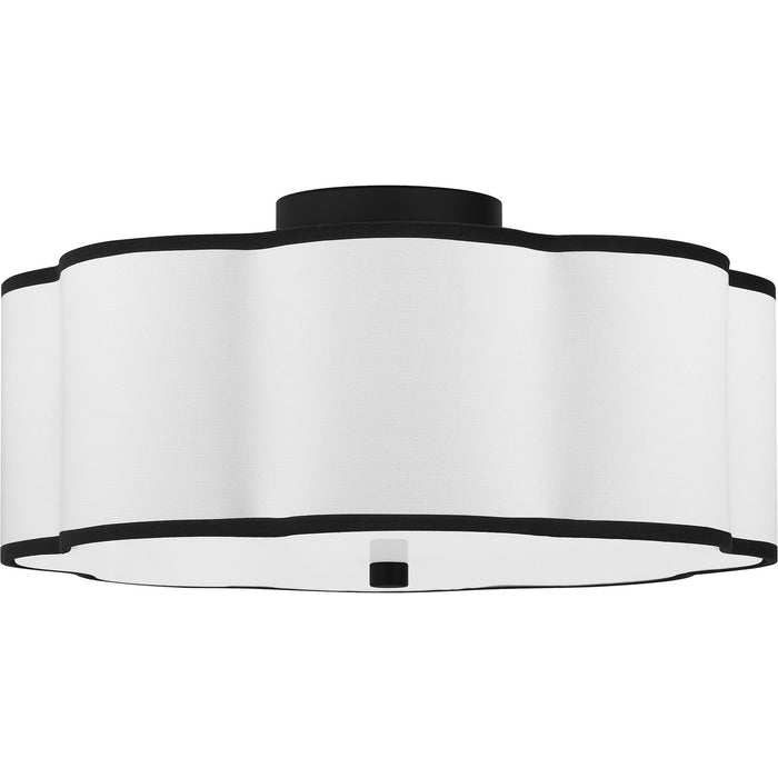 Myhouse Lighting Quoizel - QSF6179MBK - Four Light Semi Flush Mount - Quoizel Semi-Flush Mount - Matte Black