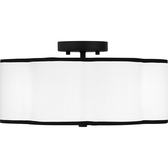 Myhouse Lighting Quoizel - QSF6179MBK - Four Light Semi Flush Mount - Quoizel Semi-Flush Mount - Matte Black