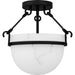 Myhouse Lighting Quoizel - QSF6185MBK - Three Light Semi Flush Mount - Quoizel Semi-Flush Mount - Matte Black