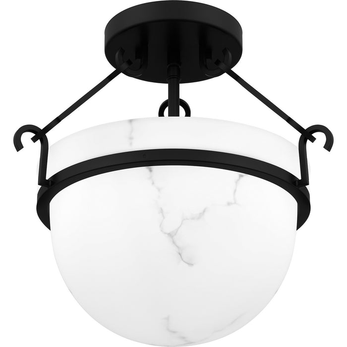 Myhouse Lighting Quoizel - QSF6185MBK - Three Light Semi Flush Mount - Quoizel Semi-Flush Mount - Matte Black