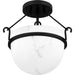 Myhouse Lighting Quoizel - QSF6185MBK - Three Light Semi Flush Mount - Quoizel Semi-Flush Mount - Matte Black