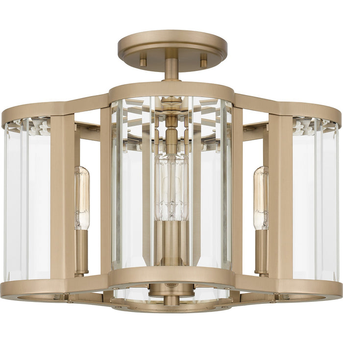 Myhouse Lighting Quoizel - QSF6193BGD - Four Light Semi Flush Mount - Quoizel Semi-Flush Mount - Bronze Gold