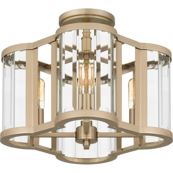 Myhouse Lighting Quoizel - QSF6193BGD - Four Light Semi Flush Mount - Quoizel Semi-Flush Mount - Bronze Gold