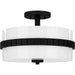 Myhouse Lighting Quoizel - QSF6195MBK - Two Light Semi Flush Mount - Quoizel Semi-Flush Mount - Matte Black