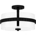 Myhouse Lighting Quoizel - QSF6195MBK - Two Light Semi Flush Mount - Quoizel Semi-Flush Mount - Matte Black