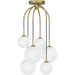 Myhouse Lighting Quoizel - QSF6198AB - Six Light Pendant - Quoizel Semi-Flush Mount - Aged Brass