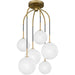 Myhouse Lighting Quoizel - QSF6198AB - Six Light Pendant - Quoizel Semi-Flush Mount - Aged Brass