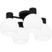 Myhouse Lighting Quoizel - QSF6199MBK - Four Light Semi Flush Mount - Quoizel Semi-Flush Mount - Matte Black