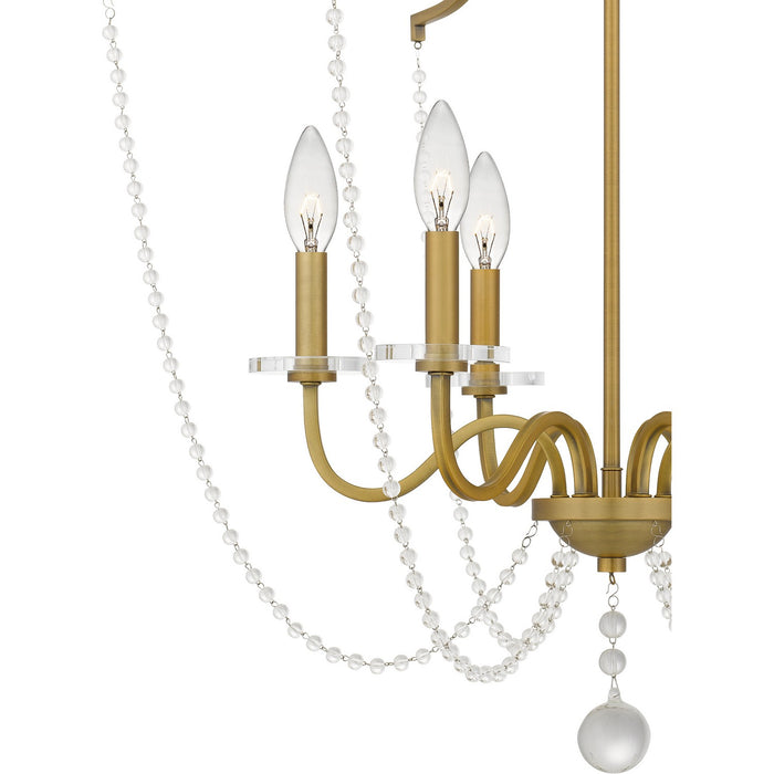 Myhouse Lighting Quoizel - SDY5028AB - Six Light Chandelier - Sunday - Aged Brass