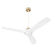 Myhouse Lighting Oxygen - 3-118-640 - 52" Ceiling Fan - Avalon - Aged Brass / White