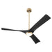 Myhouse Lighting Oxygen - 3-123-1540 - 58" Ceiling Fan - Ridley - Aged Brass / Black