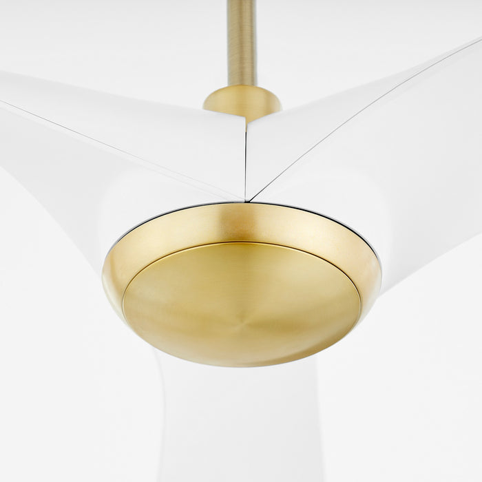 Myhouse Lighting Oxygen - 3-123-640 - 58" Ceiling Fan - Ridley - Aged Brass / White