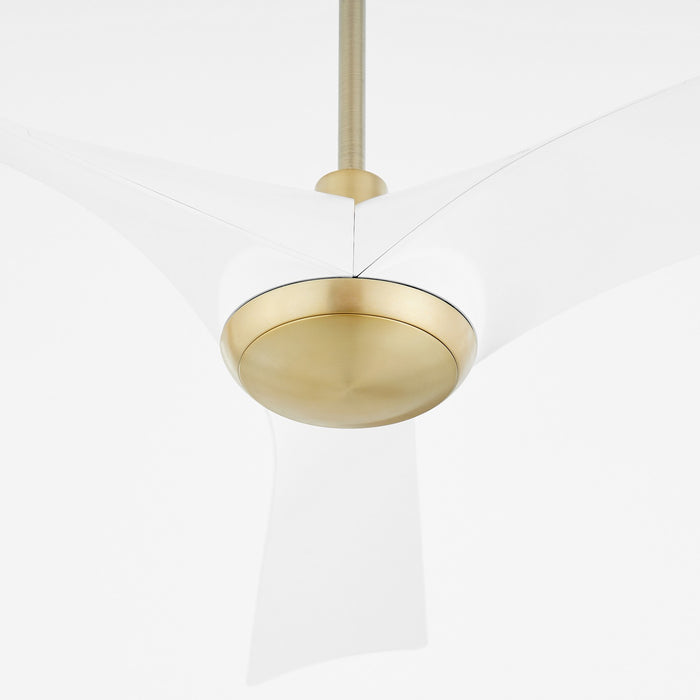 Myhouse Lighting Oxygen - 3-123-640 - 58" Ceiling Fan - Ridley - Aged Brass / White