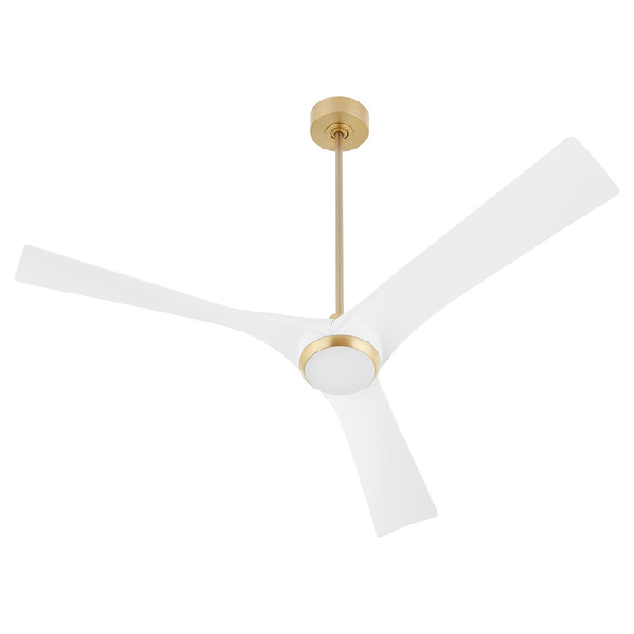 Myhouse Lighting Oxygen - 3-123-640 - 58" Ceiling Fan - Ridley - Aged Brass / White