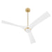 Myhouse Lighting Oxygen - 3-123-640 - 58" Ceiling Fan - Ridley - Aged Brass / White
