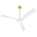 Myhouse Lighting Oxygen - 3-123-640 - 58" Ceiling Fan - Ridley - Aged Brass / White