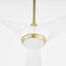 Myhouse Lighting Oxygen - 3-123-640 - 58" Ceiling Fan - Ridley - Aged Brass / White