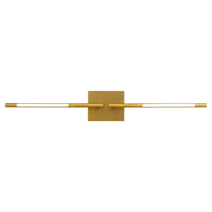 Myhouse Lighting Oxygen - 3-404-40 - LED Wall Sconce - Palillos - Aged Brass