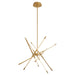 Myhouse Lighting Oxygen - 3-803-40 - LED Pendant - Palillos - Aged Brass