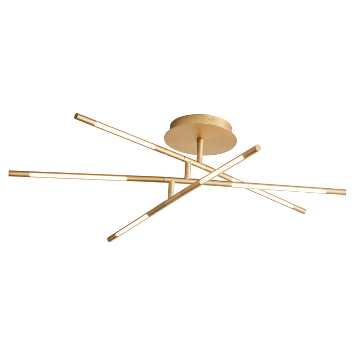 Myhouse Lighting Oxygen - 3-805-40 - LED Ceiling Mount - Palillos - Aged Brass