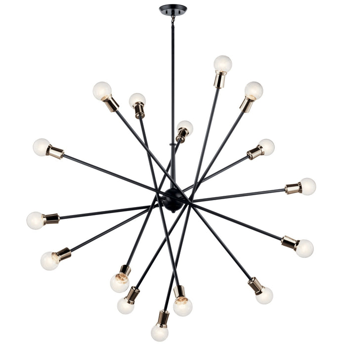 Myhouse Lighting Kichler - 52537BK - 16 Light Chandelier - Armstrong - Black