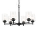 Myhouse Lighting Kichler - 52616BK - Six Light Chandelier - Winslow - Black