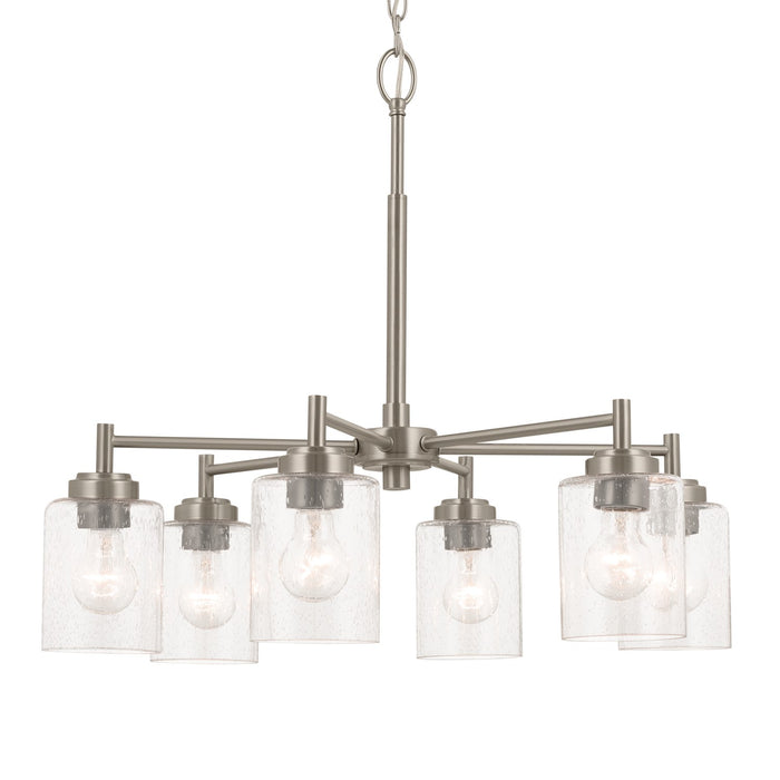 Myhouse Lighting Kichler - 52616NI - Six Light Chandelier - Winslow - Brushed Nickel