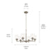 Myhouse Lighting Kichler - 52616NI - Six Light Chandelier - Winslow - Brushed Nickel