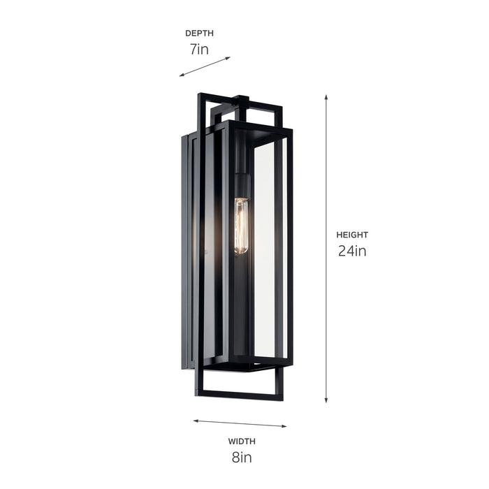 Myhouse Lighting Kichler - 59089BK - One Light Outdoor Wall Mount - Goson - Black